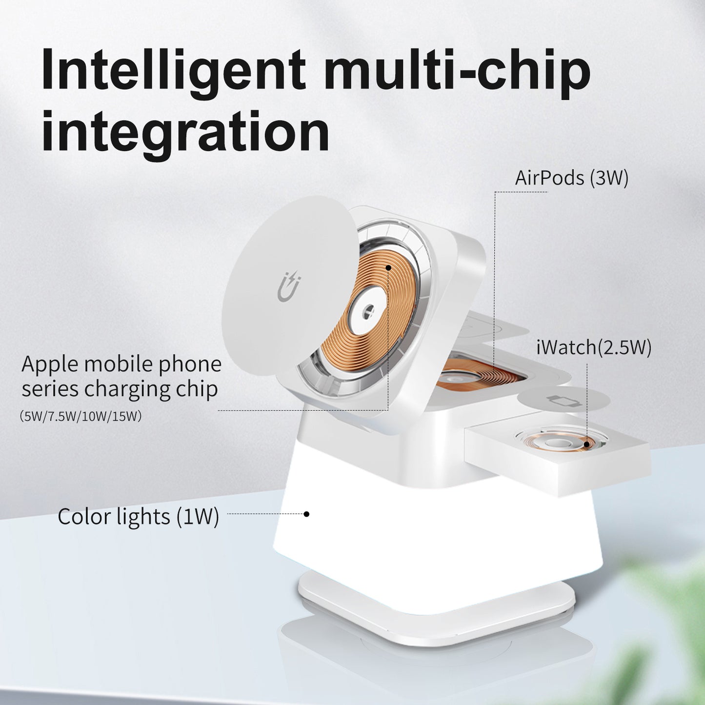 4 In 1 Rotatable Wireless Charger