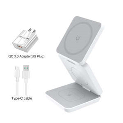 Folding 3 in 1 Wireless Charger Magnetic