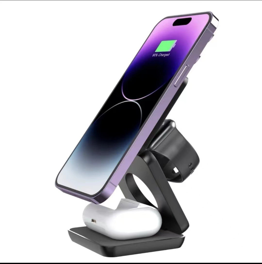 Folding 3 in 1 Wireless Charger Magnetic