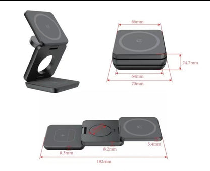 Folding 3 in 1 Wireless Charger Magnetic
